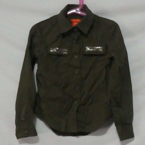JOE FRESH - Kids | small (6) | Olive Green Button-Up Shirt | NWOT - Picture 2 of 16